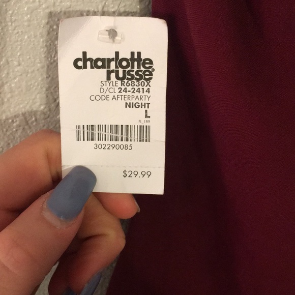 NWT - red fitted dress with attached collar - Picture 6 of 6